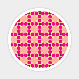 Square and Circle Seamless Pattern 001#002 Magnet